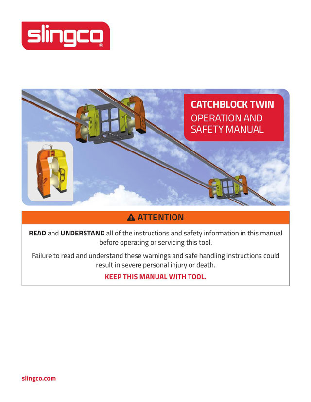 Catchblock Twin Operating Instructions